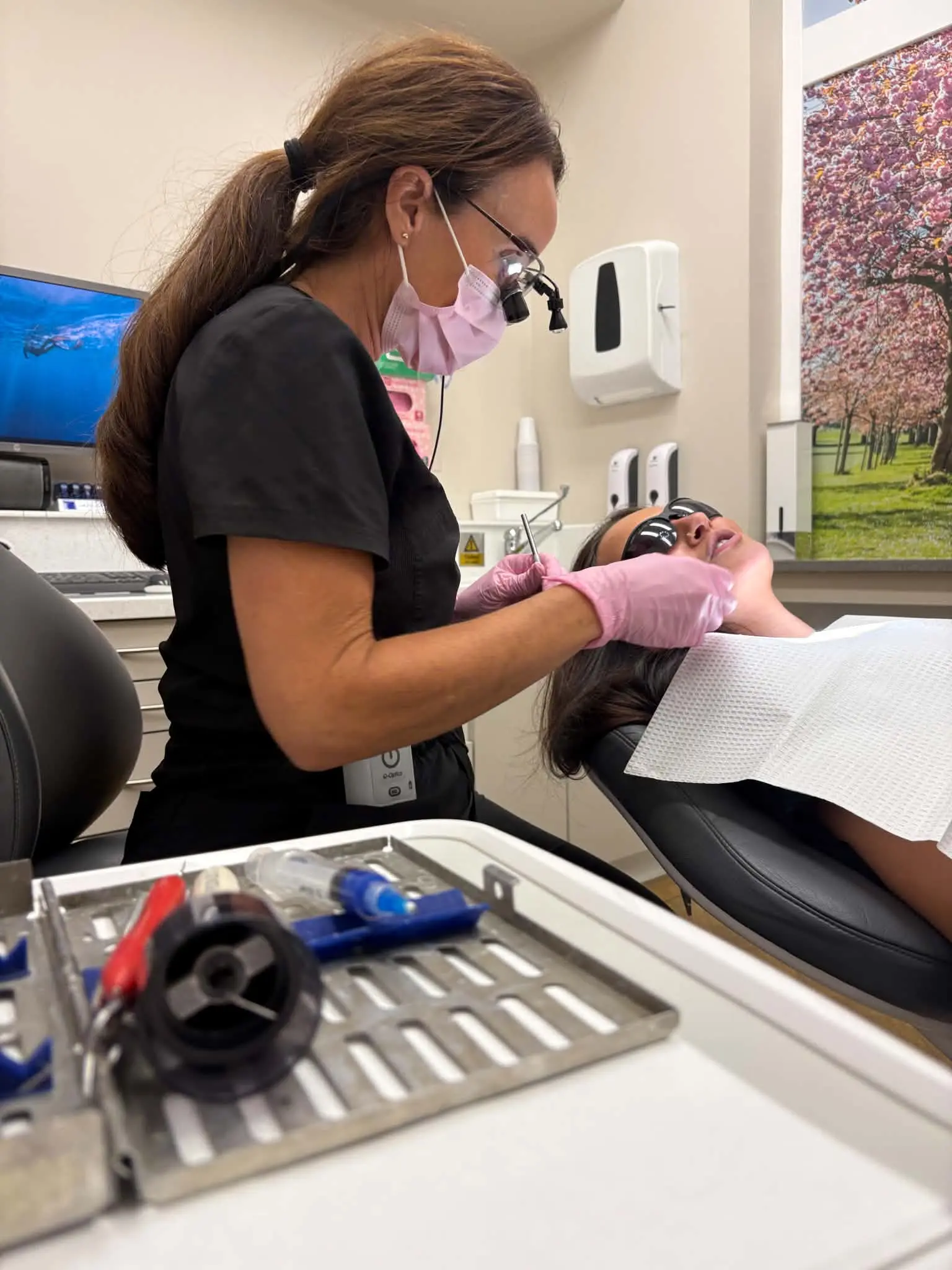 Danielle at work
